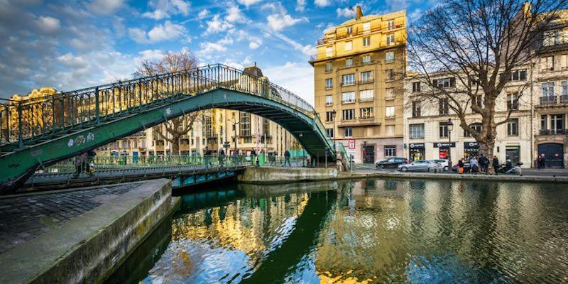 Charming Bright Sunny Studio Near Canal St Martin Paris Exterior foto